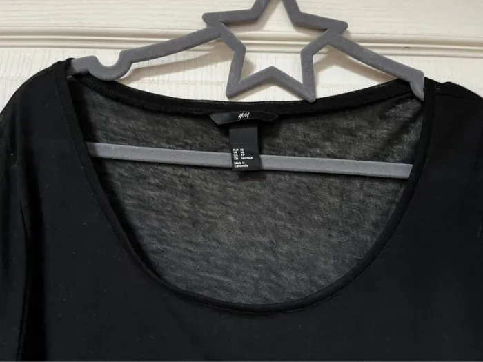 Top ou robe légère / noir en transparence/neuf sans étiquette XS - XL - photo numéro 2