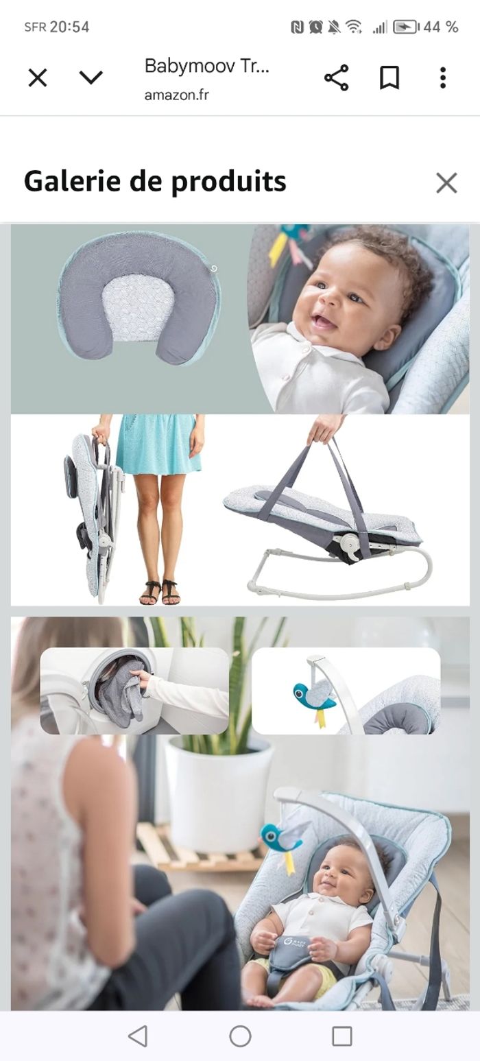 Transat Graphik - BABYMOOV - Position balancelle ou fixe - - photo numéro 3