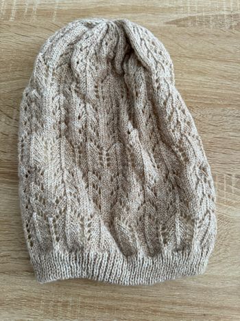 Bonnet doublé beige brillant neuf Claire's