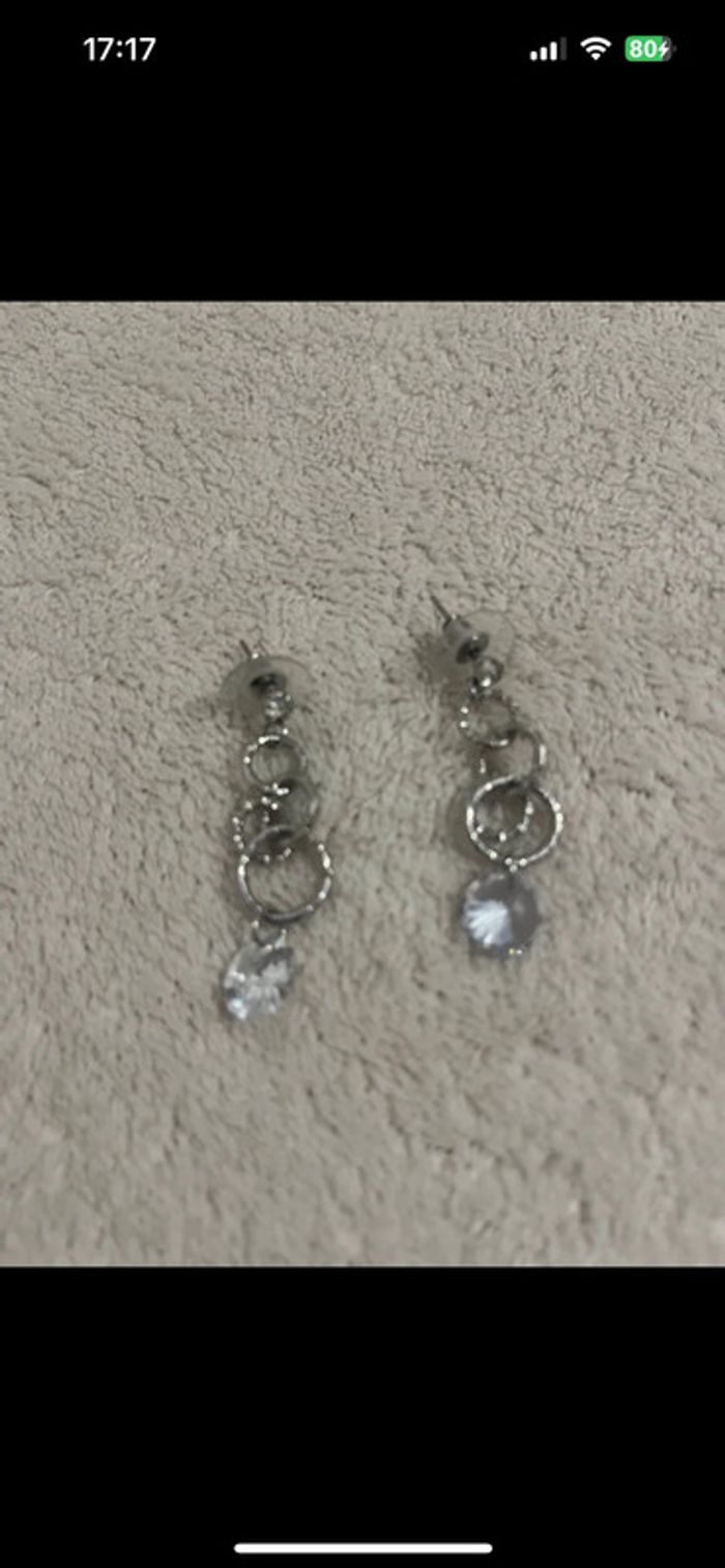 Lot de 3 paires de boucles d’oreilles argentées – style chic & intemporel - photo numéro 4