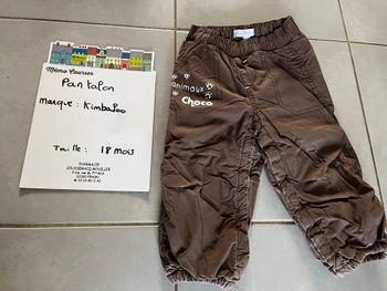 Pantalon garçon 18 mois