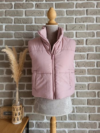 Doudoune sans manches - Mango - Rose poudré