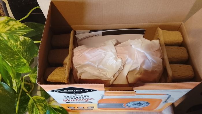 Rádio vintage Madison Freesound-VR40P orange - Neuf en boîte - Bluetooth & USB - photo numéro 4