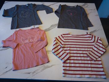 Lot de 4 t-shirts manches longues 18 mois bébé