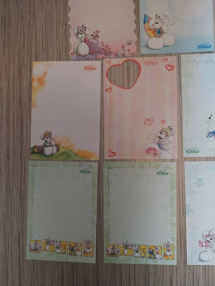 Grand Lot de 28 Feuilles Diddl A6 Vintage - photo numéro 3