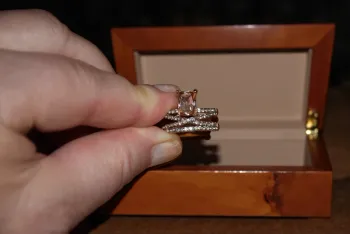 Bague élégante en strass – Taille 54