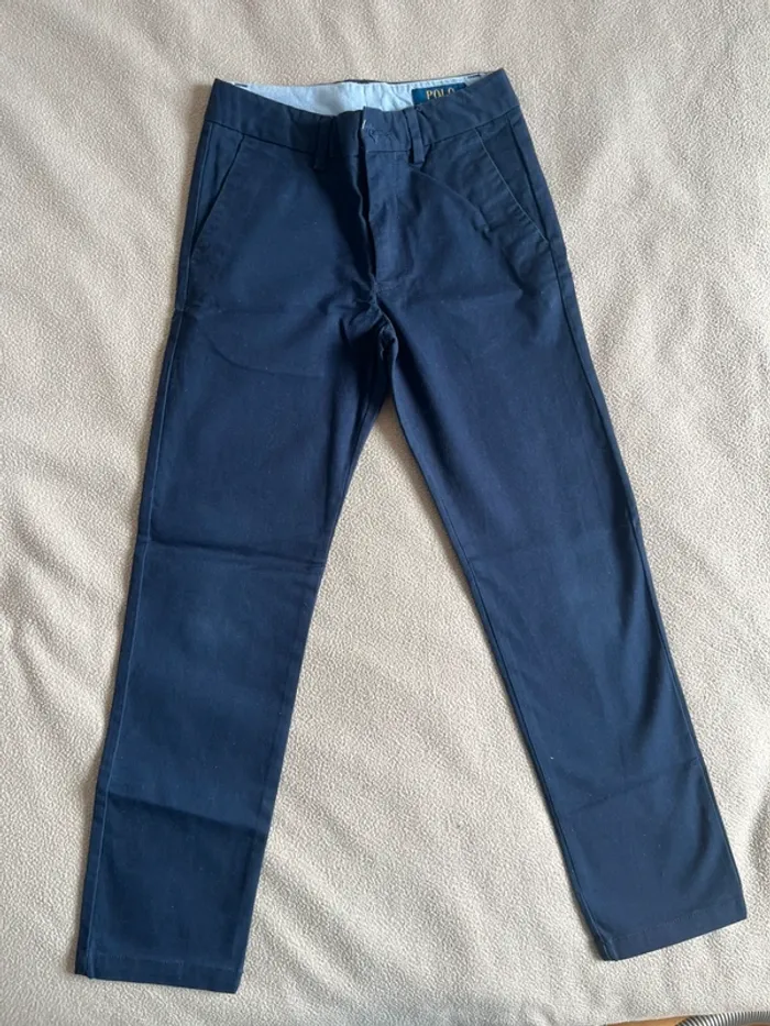 Chino bleu marine Ralph Lauren 8 ans