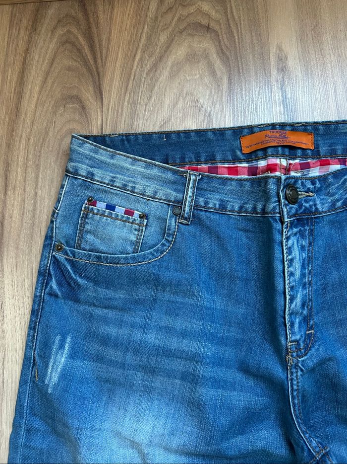 Pantacourt / Short en jean bleu Homme Truerise Tailles 44-46 - photo numéro 3