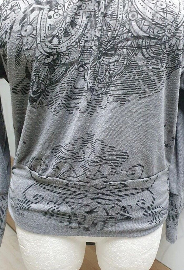 Beau T-shirt/pull gris manches chauve souris Stella T: 40 - photo numéro 4