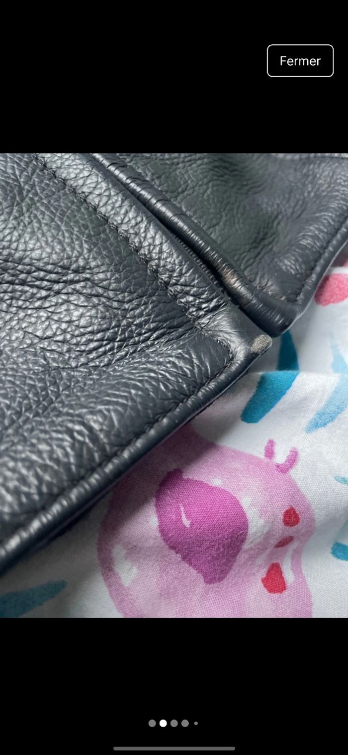 Veste en cuir dainese - photo numéro 2