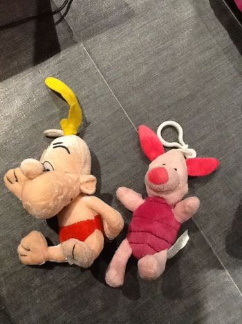 peluches Titeuf et Porcinet