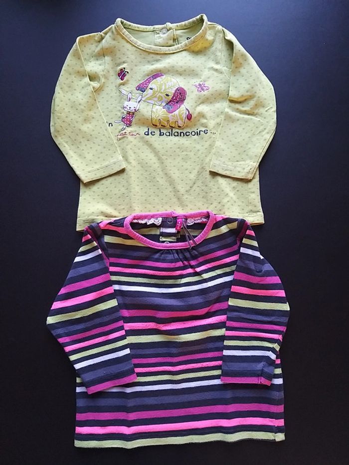 Lot de 2 t-shirts en 6 mois