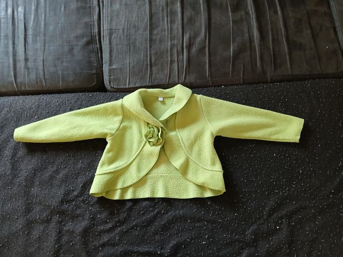 Ensemble robe/gilet 18 mois fille - photo numéro 5