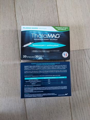 Lot de 2 boites de Thalamag magnesium marin neuf