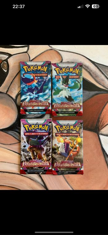 Art set booster Pokémon ev2 évolution à paldea