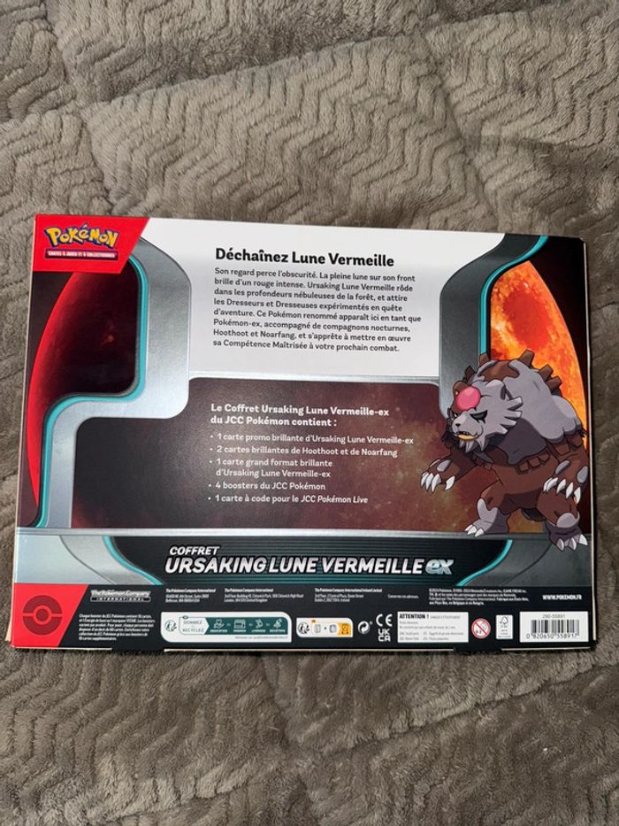 Coffret Pokémon Ursaking Lune Vermeille EX – Ultra Rare & Collector - photo numéro 3