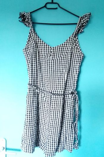 🍒 Combishort à carreaux noirs et blancs taille 40 🍒