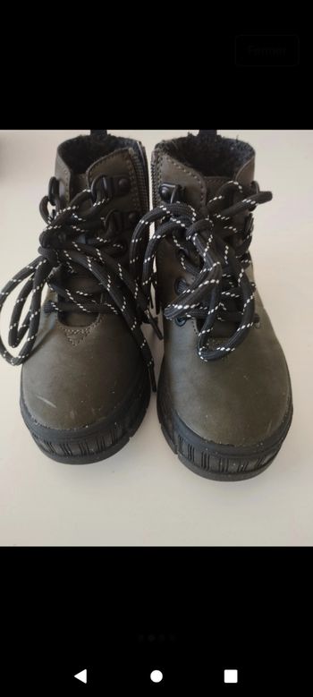 Bottines hiver garçon taille 24 marque Kiabi