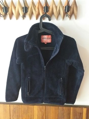 Veste douce bleu
