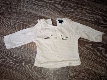 T-shirt manche longue Kiabi 1 mois