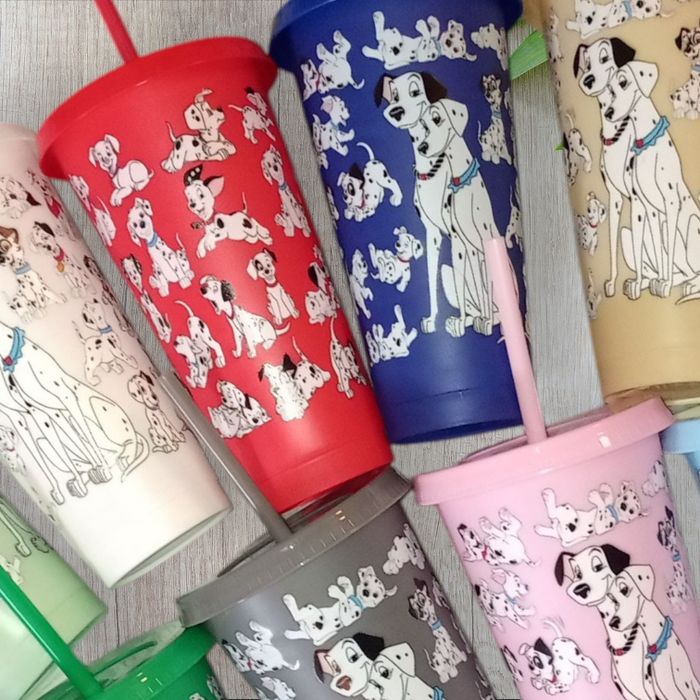 Grand gobelet à paille 101 dalmatiens disney - photo numéro 3