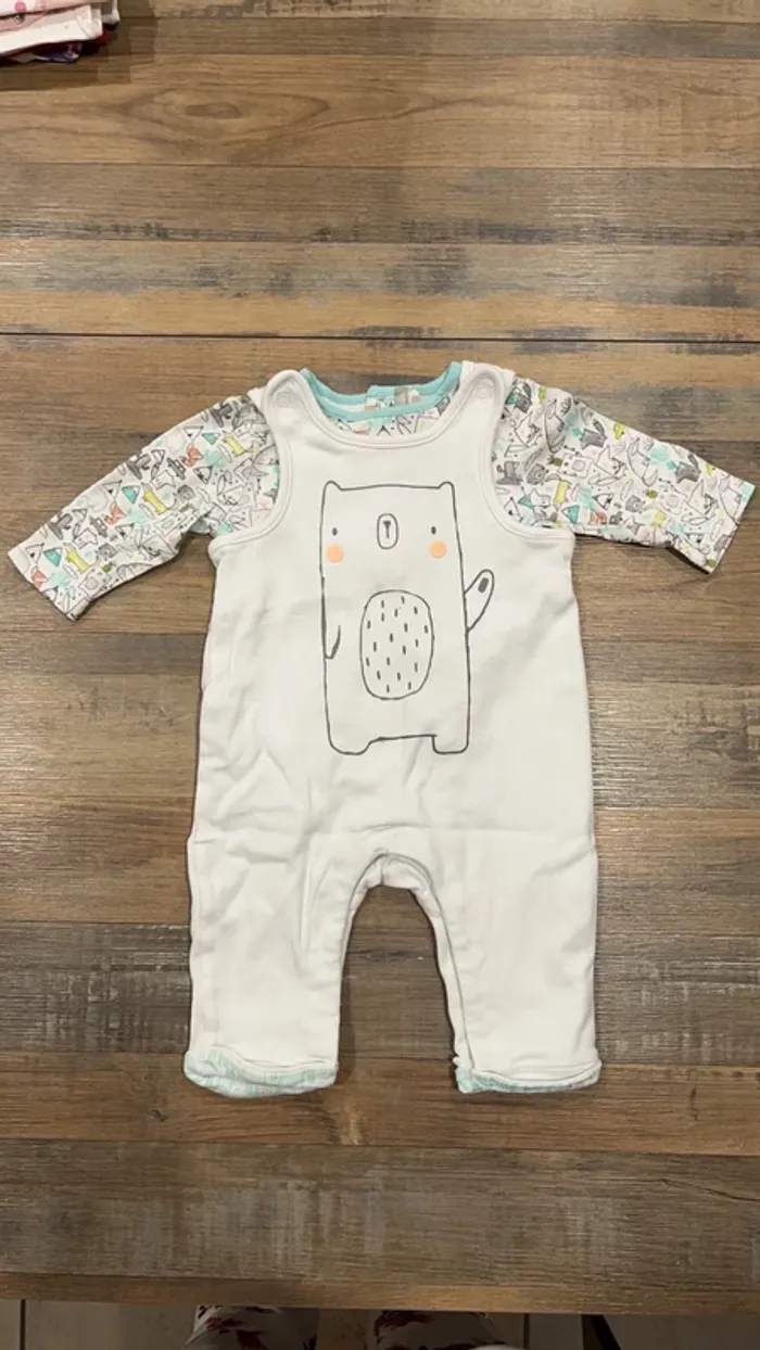 Salopette t-shirt manches longues