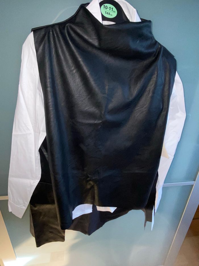 Chemise + tunique similicuir