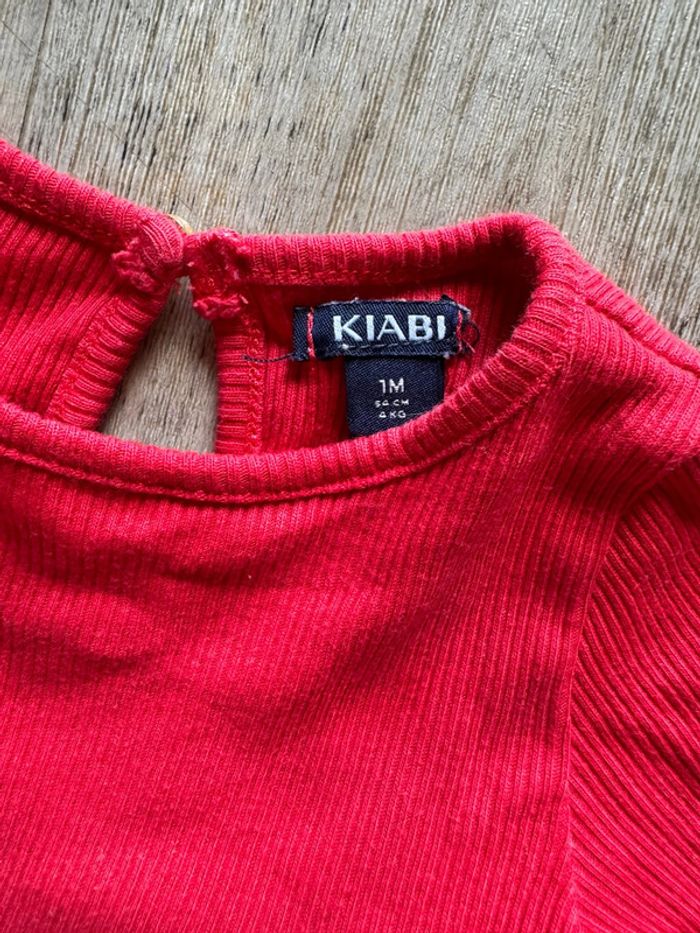 Robe rouge tulle cœur Kiabi – 1 mois – Bébé fille - photo numéro 2