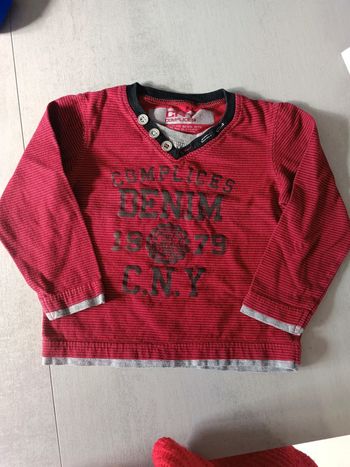 Tee shirt manches longues taille 2/3 ans complices