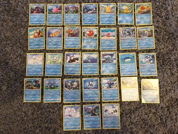 Cartes Pokémon base coloris bleu