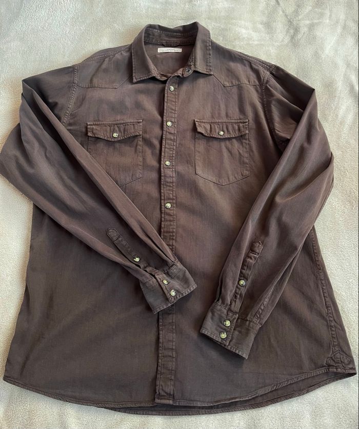 Chemise pour homme marron | Celio | Taille L - photo numéro 2