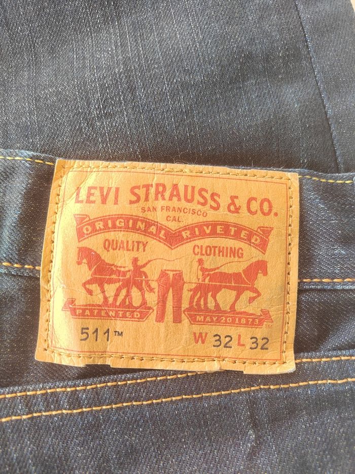 Jean Levi’s 511 Slim Homme - bleu brute - Taille M - Très bon état - photo numéro 8