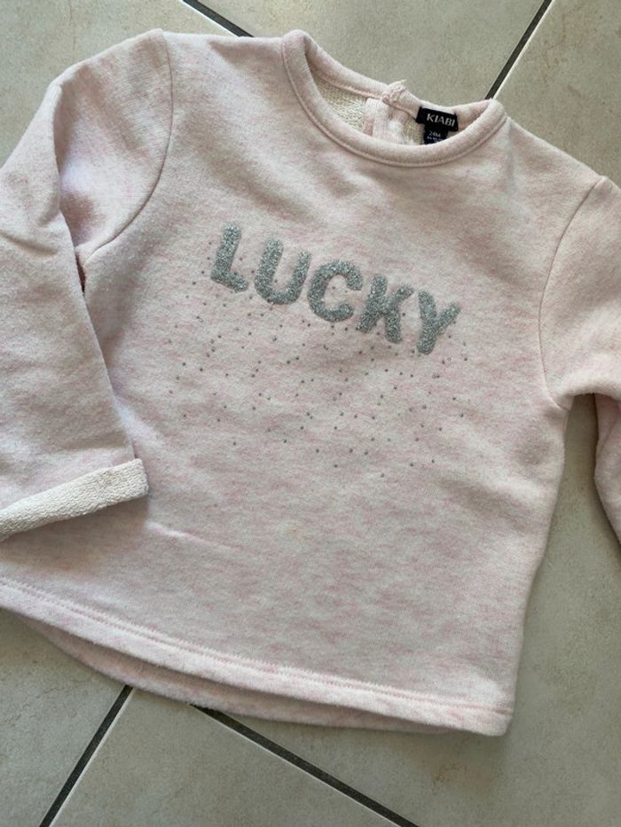 Pull fille rose Kiabi 24 mois - photo numéro 3