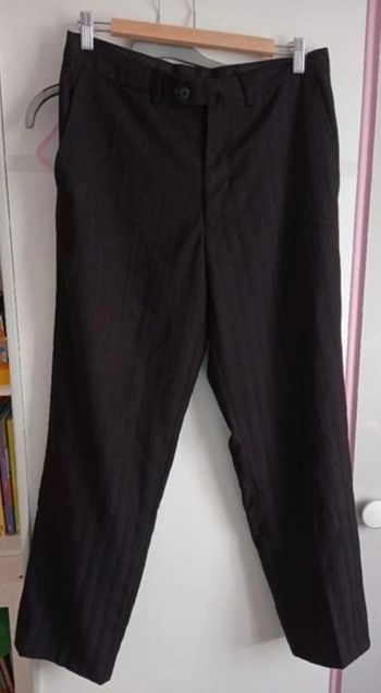 Pantalon tailleur noir