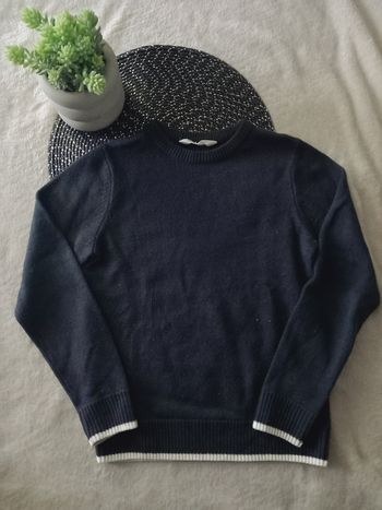 Pull tricot marine H&M – 8/10 ans – TBE