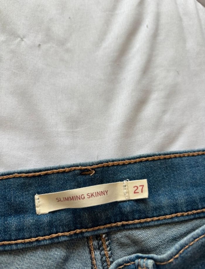 Jean Levi’s slimming skinny slim fit bleu destroy mi taille haute taille M/38 L30 - photo numéro 8