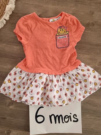 🌞 robe été 6 mois smiley Baby très Bon état général