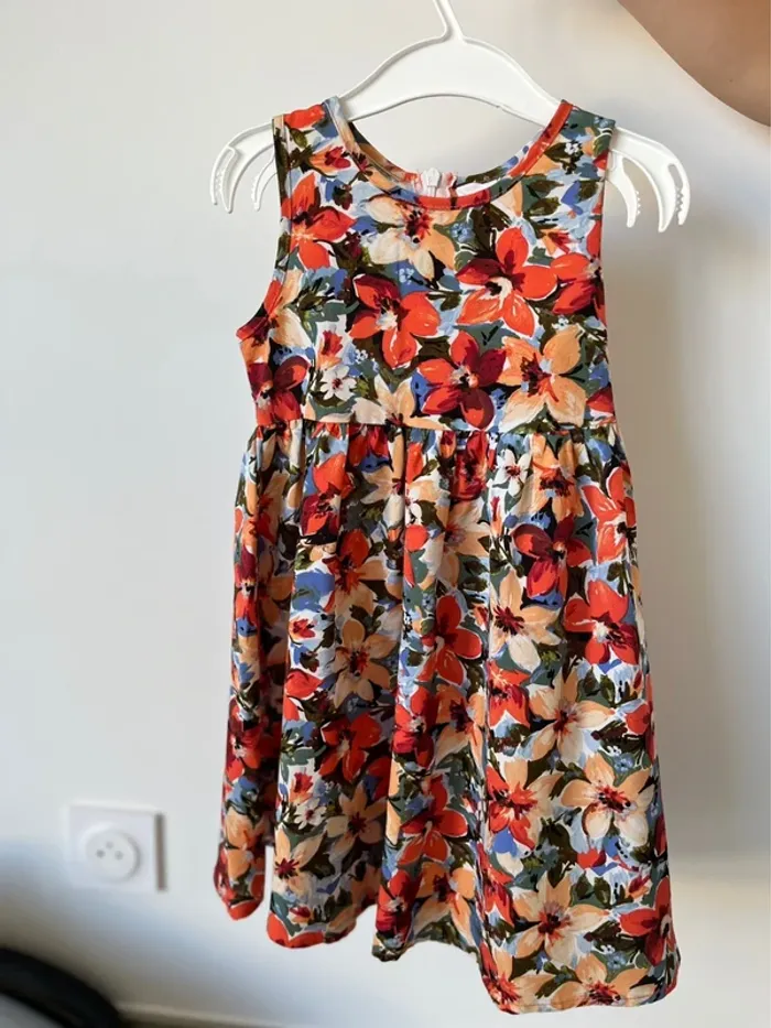 Robe multicolore fluide 4ans