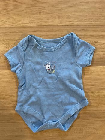 Bodie bleu manches courtes early days 0-3mois