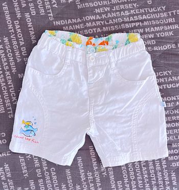 Short Disney 12 mois lin et coton