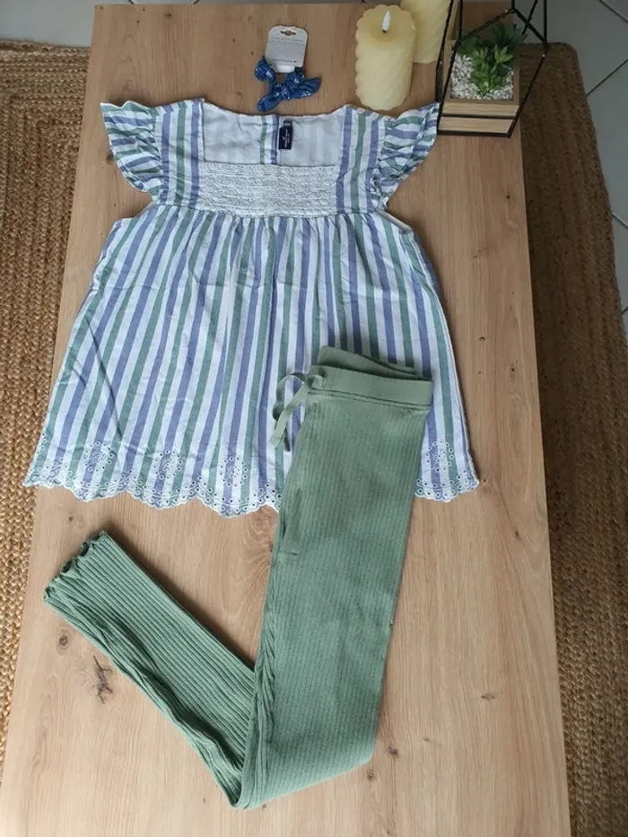 Lot de 2 ensembles fille + 1 chouchou
Taille : 10 ans ~ Sergent major - photo numéro 2