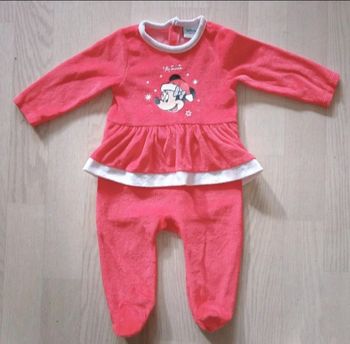 Pyjama de Noël Minnie Disney Baby T. 6 mois NEUF