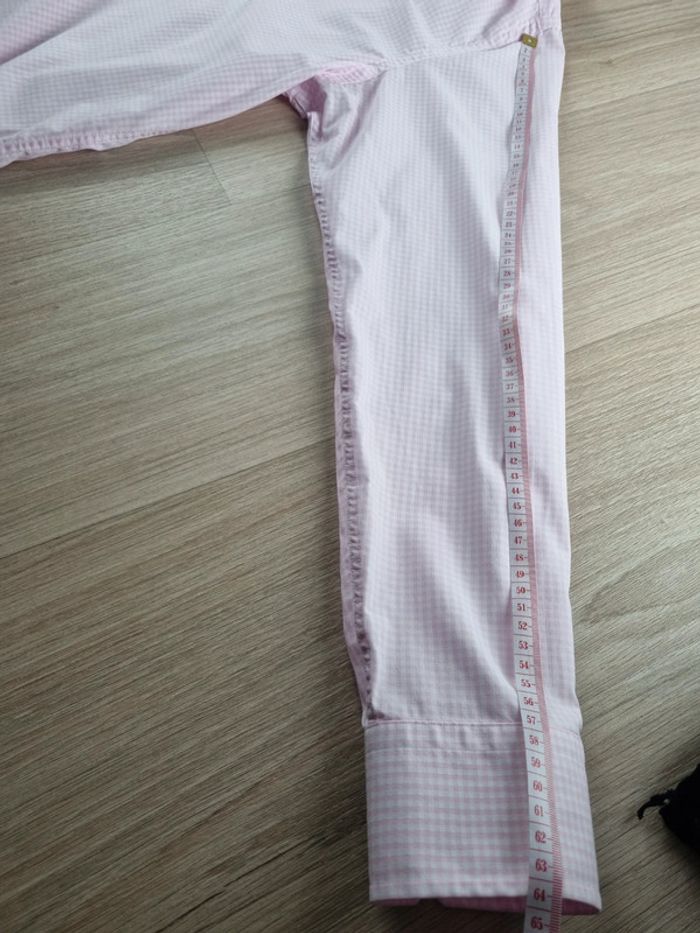 Chemise rose a carreaux Homme Hugo Boss " regular fit " Taille L - photo numéro 5