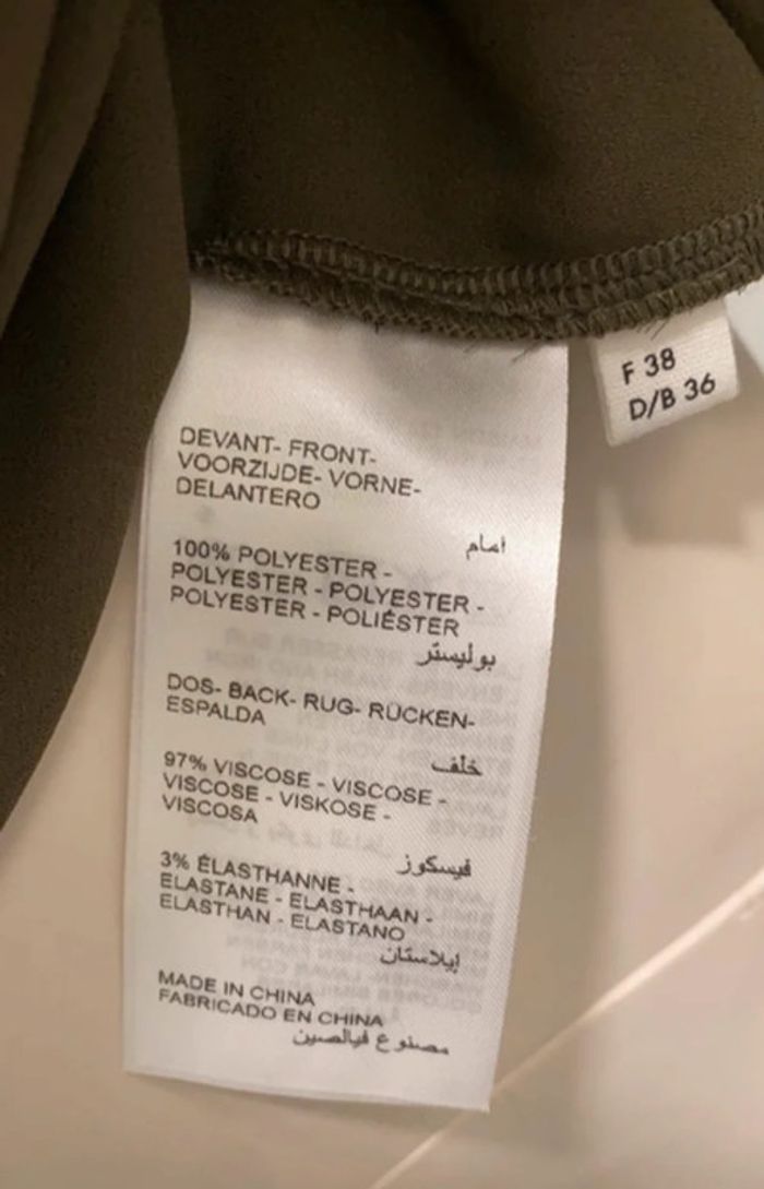 Superbe blouse kaki neuve Maison 123 taille 38 - photo numéro 5