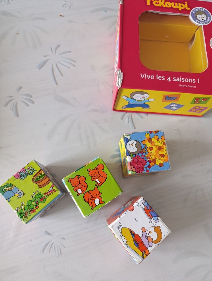 Lot de 3 jeux éducatifs pour petit Tchoupi petit ours brun et jeu Dujardin +1 figurine offerte - photo numéro 2