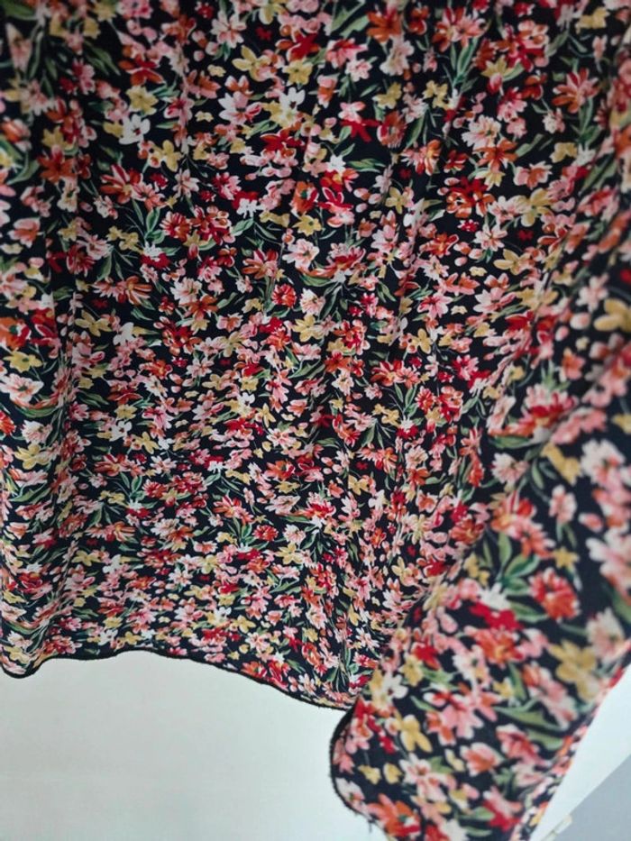 Robe longue rose fleurie - photo numéro 3