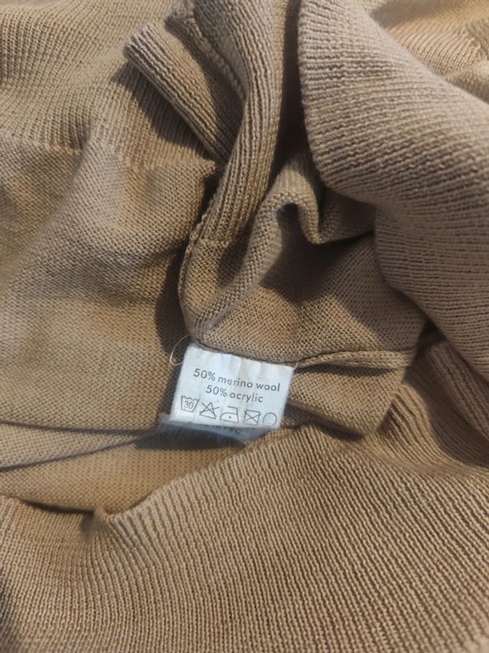 Pull col montant l'homme moderne 50% mérinos XL - photo numéro 5