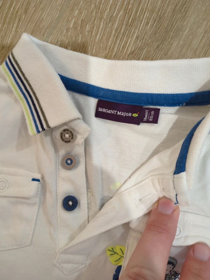 Tee-shirt manches longues 18mois sergent major - photo numéro 4