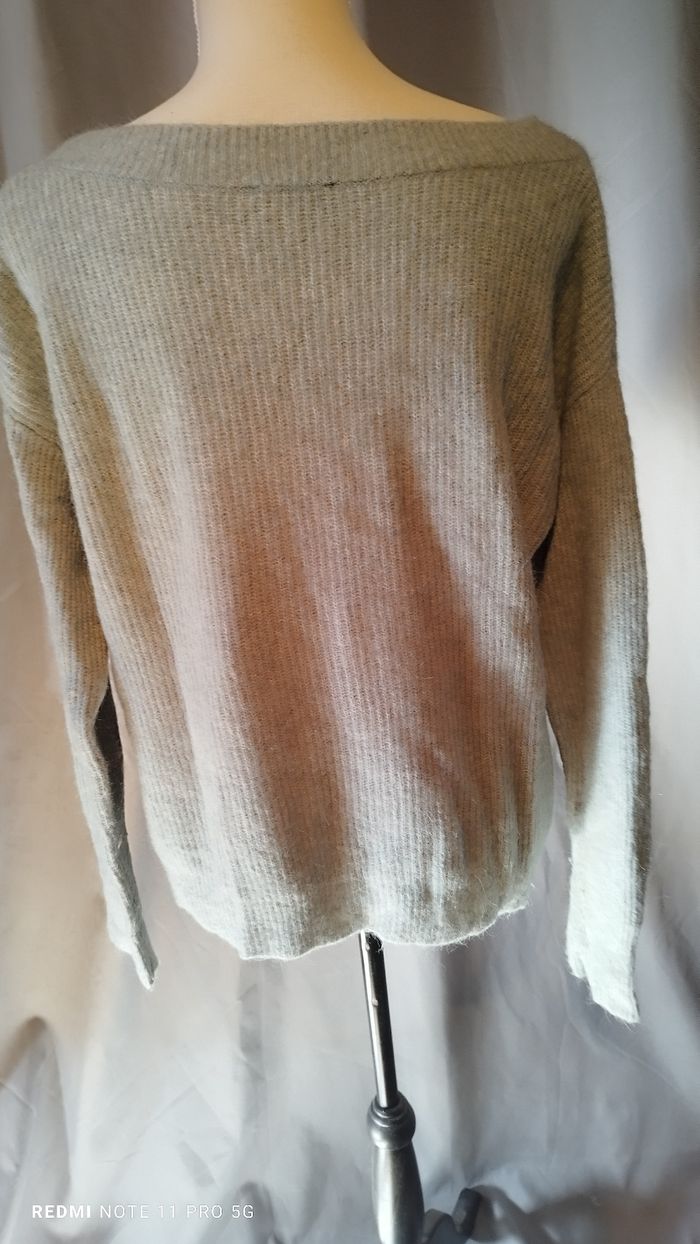 Pull col bateau gris perle - photo numéro 5