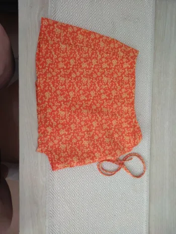 Jupe short orange jaune Jennyfer 2xs